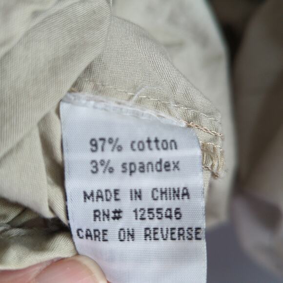 Habitat Clothes to Live In Jacket Womens L Tan Ruched Button Front Lightweight - Picture 3 of 8